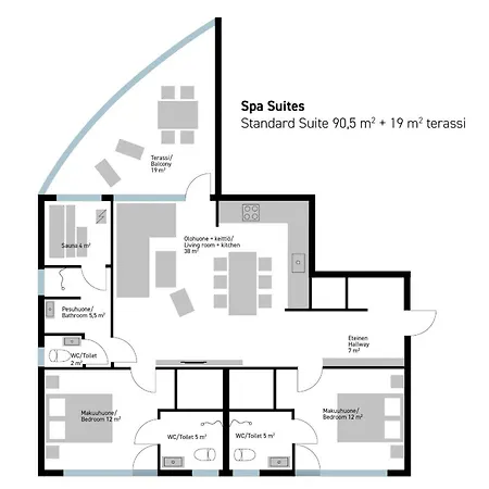 Black A11, 92 M2 + 19 M2 Terassi *